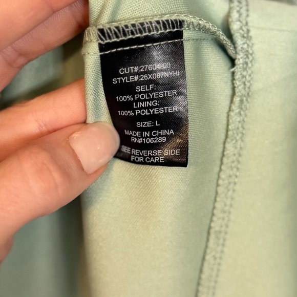 Trixxi Francesca’s Floral Green Smocked Cottagecore Boho Mini Dress- Large - Picture 6 of 6